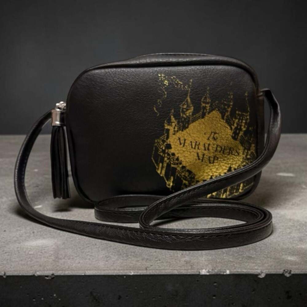 Harry Potter The Marauder's Map Crossbody Bag Black